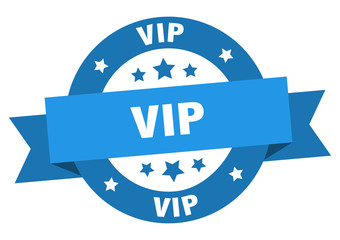 vip ribbon. vip round blue sign. vip