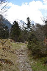 Fototapeta na wymiar Pyrénées enneigées