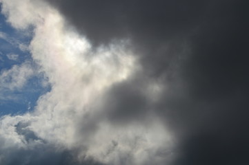 dramatic sky with clouds