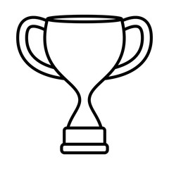 Isolated competition trophy design