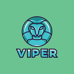 Viper Logo Vector Design Template. Cobra Emblem Icon. Animal Symbol. Logo   For Company And Business.