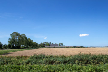 Fototapeta na wymiar Pigstable in polder Netherlands. 