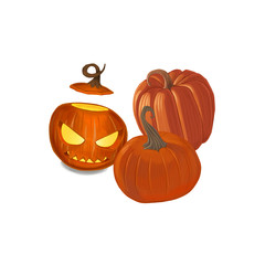 pumpkins waiting for halloween