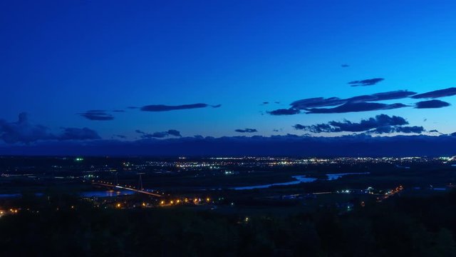 十勝が丘展望台からの眺め・タイムラプス