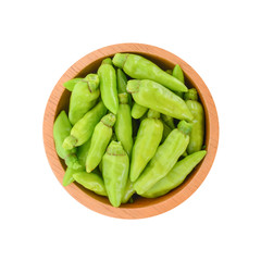 Fresh chilli isolated on white background