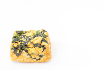 立方体に固めたフリーズドライした味噌汁