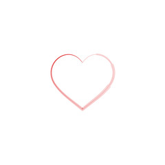 Heart Icon Vector. Perfect Love symbol. Valentine's Day sign.