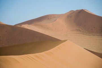 Fototapeta na wymiar Sand dunes of the Sossusvlei in Namibia