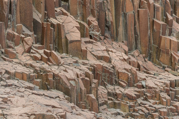 Organ Pipes are situated near the small inselberg of Burnt Mountain, west of the town of Khorixas...