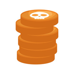 Isolated halloween candies vector design
