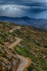 Mountain road in Spain