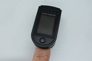 Medical oxyimeter for measuring oxygen levels in the blood.