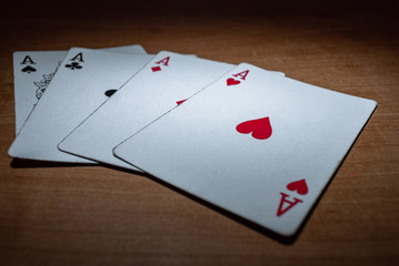 Obraz premium a poker cards for the background