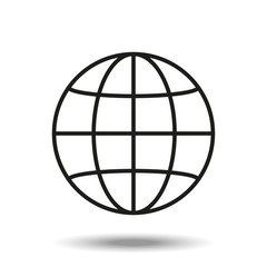 Global icon vector