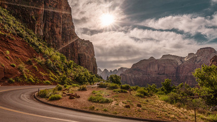 Straße im Zion National Park