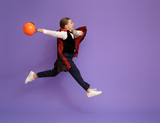 little Dracula with a basket