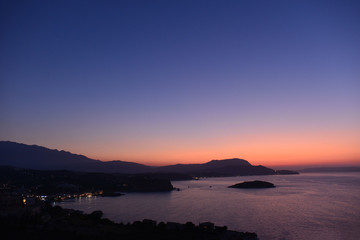 Sonnenuntergang Souda-Bucht/ Kreta