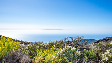 Blick von Teneriffa auf Gran Canaria