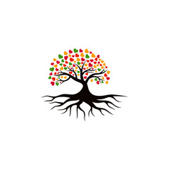 Tree vector icon. logo design elements.