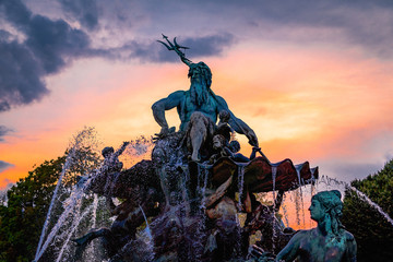 Neptunbrunnen Berlin, Neptune Fountain in Berlin, Germany