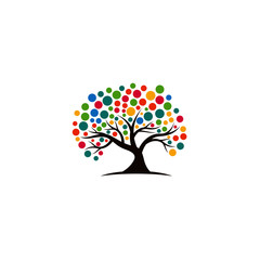 Tree vector icon. logo design elements.