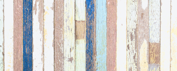 Grunge background. Peeling paint on an old wooden background. rusty weathered wood planks.