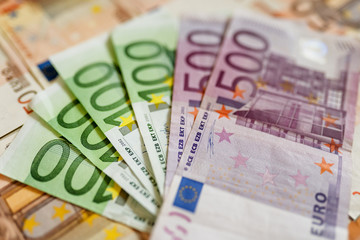 One pound coin after Brexit small euro exchange rate