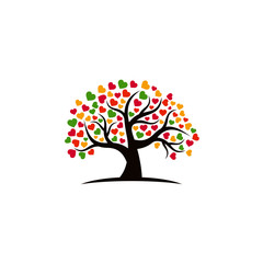 Tree vector icon. logo design elements.