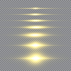 Abstract lines with glow light effect. Glow special light effect. Glowing lines on transparent background. Lines vector.