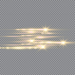 Abstract lines with glow light effect. Glow special light effect. Glowing lines on transparent background. Lines vector.
