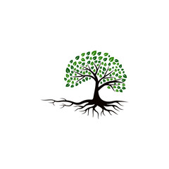 Tree vector icon. logo design elements.