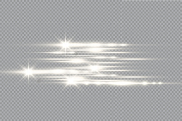 Abstract lines with glow light effect. Glow special light effect. Glowing lines on transparent background. Lines vector.