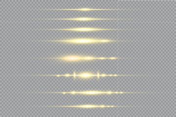 Abstract lines with glow light effect. Glow special light effect. Glowing lines on transparent background. Lines vector.