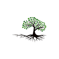 Tree vector icon. logo design elements.