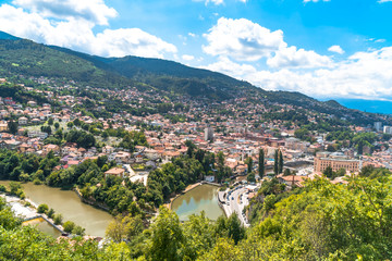 Fototapeta na wymiar Panoramic View of Sarajevo