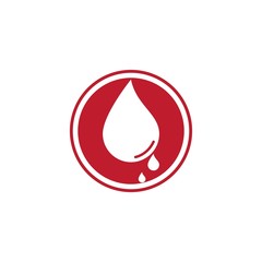 Blood logo icon vector template