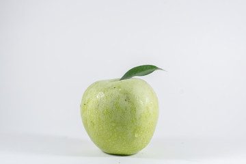 green apple isolated on white background