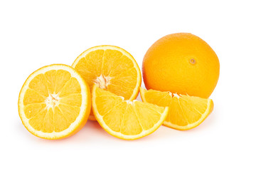 Orange fruit on white