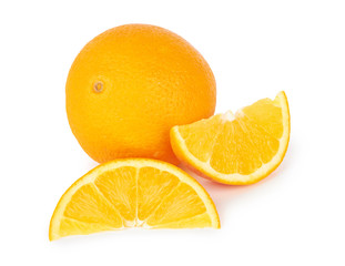 Orange fruit on white