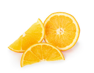 Orange fruit on white