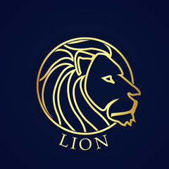 lion head golden circle logo