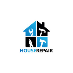 House Repair Logo Template Design