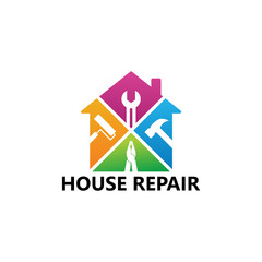 House Repair Logo Template Design