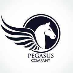 pegasus winged horse logo