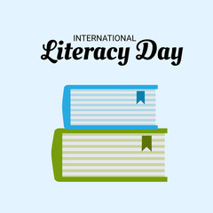 Vector illustration of a Background for International Literacy Day.