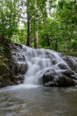 Thailand waterfall in phang-nga (sanang manora waterfall)