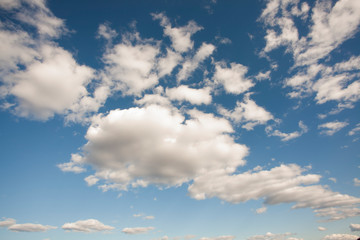 blue sky with white clouds