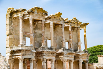 Obraz premium The library of Celsus at the ancient site of Ephesus, Turkey