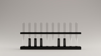 Glass Lab Equipment with Black Liquids