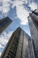 Fototapeta premium canary wharf london financial district